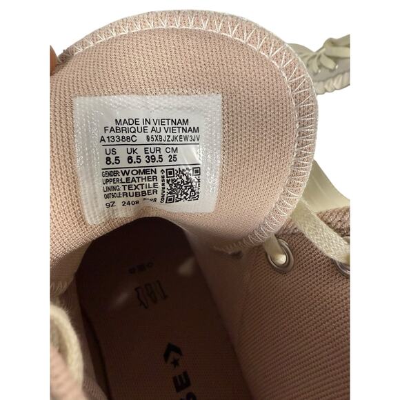 NIB Converse CTAS Lift Hi Vintage White Leather Ruffle High Top Platform Size8.5 - Picture 3 of 7